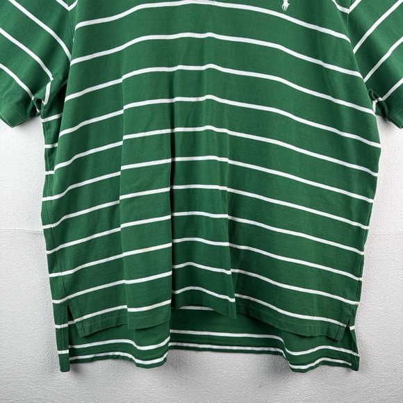 Polo Ralph Lauren Mens's 4XB Striped Short Sleeve Polo Green White Stripe *Read - Picture 4 of 10